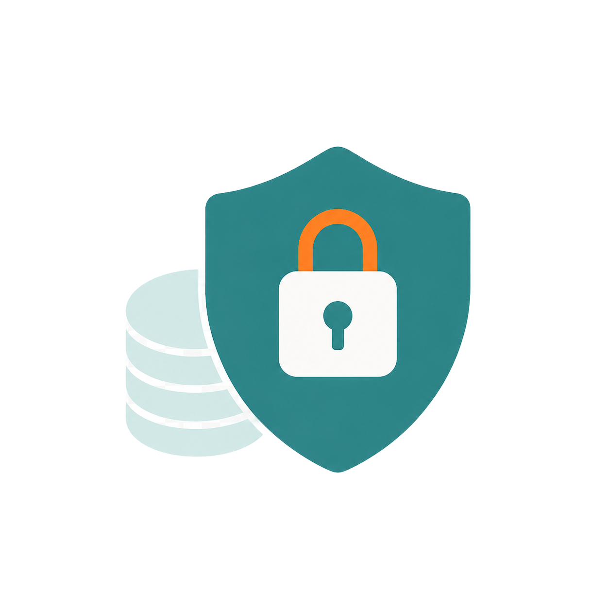 Illustration of a padlock over a stack of coins representing secure M-Pesa payments